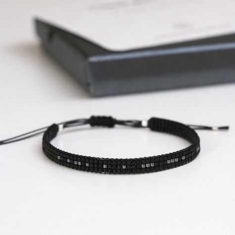 Our new Black Men’s Morse Code Bracelet, Meaningful gift for any occasion ❤️💘 Morse Code Gifts Men, Mens Morse Code Bracelet Diy, I Love You Moris Code Bracelet, Beads Morse Code, Beaded Morse Code Bracelet, Code Bracelets, Mens Bracelet Black, Morse Code Bracelet, Black Seed