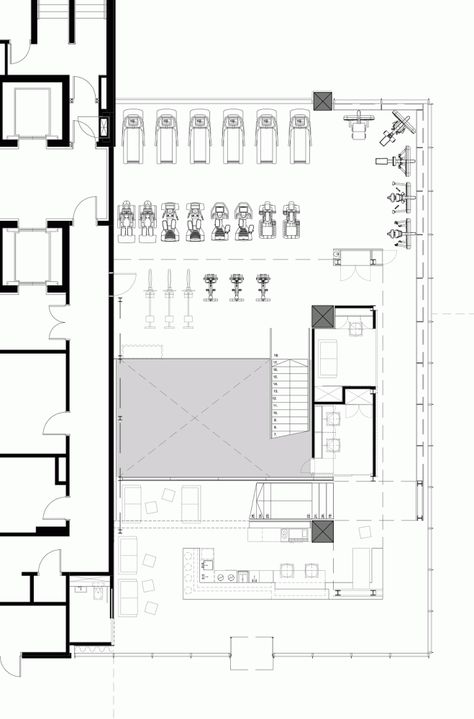 Podium Plan Hopkins Architects, Hotel Architecture, Financial District, Health Club, Fitness Club, Dark Room, Bukowski, Black And White Photographs, Fitness Center