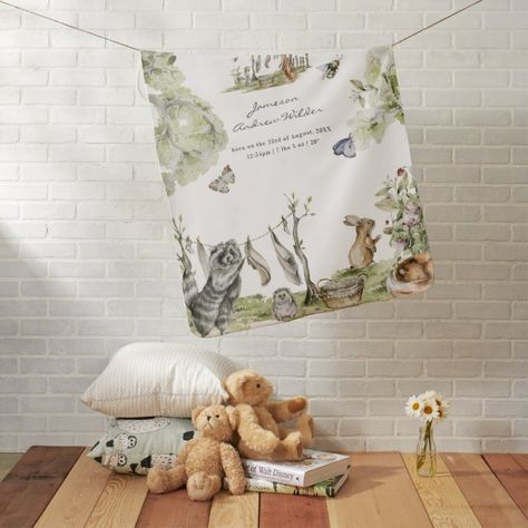 Woodland Picnic, Woodland Walk, Beautiful Room, Garden Nursery, Woodland Forest, Birth Stats, Woodland Theme, Muted Tones, Gifts For New Parents