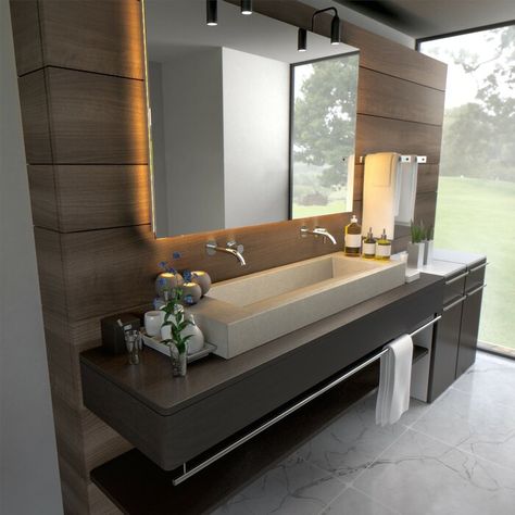 Dream Bathroom Luxury, Concrete Ramp, Japanese Bathroom Design, Japanese Bathroom, Washroom Design, Vessel Bathroom Sink, Bathroom Design Luxury, Dream Bathrooms, Contemporary Bathrooms