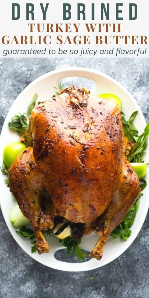 Dry Brined Turkey, Thanksgiving Meal Plan, Dry Brine Turkey, Best Thanksgiving Turkey Recipe, Brined Turkey, Dry Brine, Gluten Free Meal Prep, Turkey Brine Recipes, Smoked Turkey Recipes