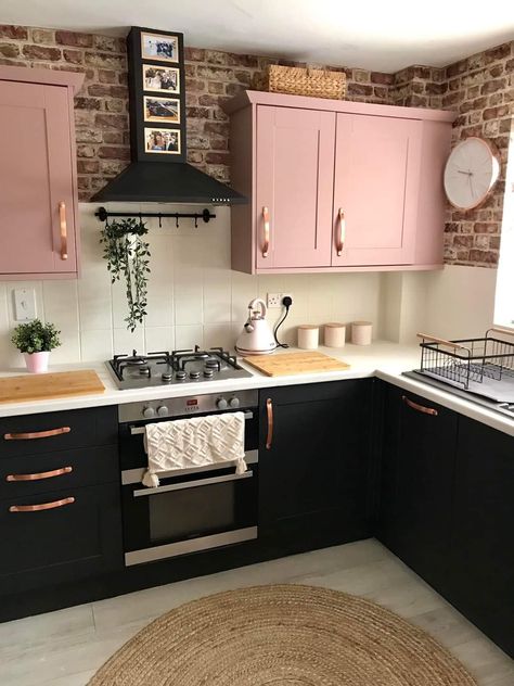 Frenchic Kitchen, Frenchic Paint Colours, Frenchic Paint, Knitted Long Sleeve, Apartment Decor Inspiration, Pink Kitchen, Paint Colours, Dream House Interior, Self Design