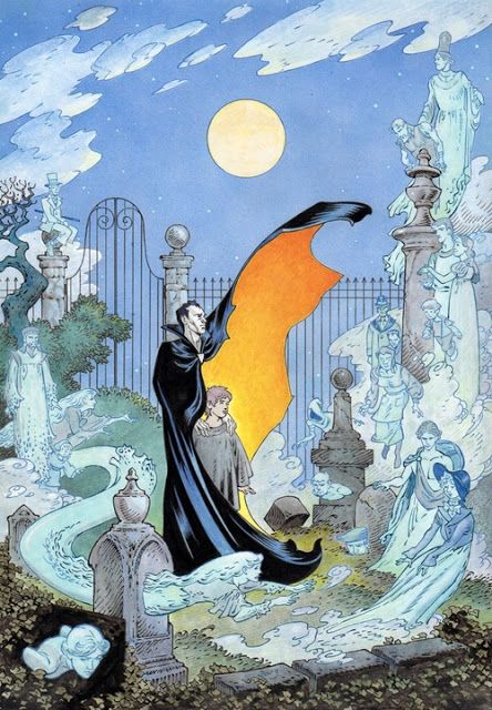 Cool Art: 'The Graveyard Book' by P Craig Russell P Craig Russell, Charles Vess, Graveyard Book, Morpheus Sandman, The Graveyard Book, Chris Riddell, American Gods, Neil Gaiman, Comic Book Artists