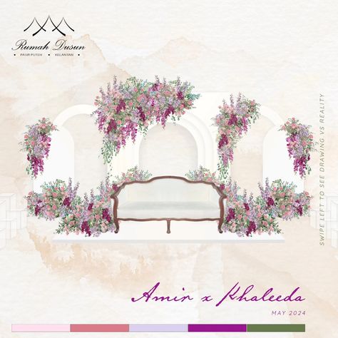 Nature's elegance brought to life Our newlyweds have chosen a green base with a combination of flowers for their wedding dais setup. With our 3D design proposal, our dedicated decorators at Rumah Dusun are committed to making their wedding dream come true, creating a beautiful and unforgettable celebration. From the wedding of Amir x Khaleeda Photo by : @luxsfilm2 Let us turn your dreams into reality. . For rates & packages kindly fill in the form on our website . www.rumahdusun.com.my o... Wedding Dais, Balloon Birthday Themes, Turn Your Dreams Into Reality, Reception Backdrop, Wedding Background Decoration, Design Proposal, Wedding Of The Year, Dream Wedding Venues, Hand Painted Wedding