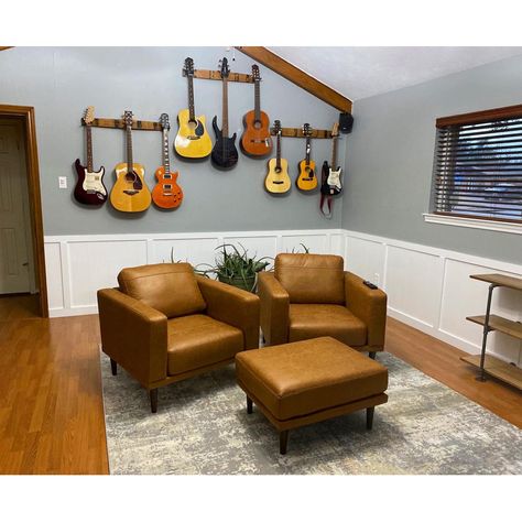 Handmade Solid Wood Entertainment Wall Decor Guitar Display Wall, Guitar Wall Mount, Guitar Display, Kentucky Bourbon Trail, Guitar Hanger, Entertainment Wall, Barrel Stave, Guitar Wall, Display Wall