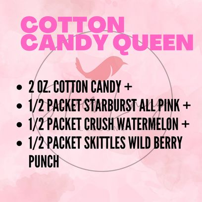 Cotton Candy Queen Water Cotton Candy Syrup Recipes, Cotton Candy Drinks Non Alcoholic, Water Recipes With Cotton Candy Syrup, Cotton Candy Water Recipe, Cotton Candy Water, Water Combos, Water Combinations, Watertok Recipes, Cotton Candy Recipe