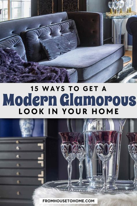 Bold Glam Decor, Glam House Decor, Old Hollywood Glam Decor, Glam Decor On A Budget, Palace Living Room, Industrial Glam Decor, Vintage Glam Bedroom, Hollywood Glam Living Room, Vintage Glam Decor