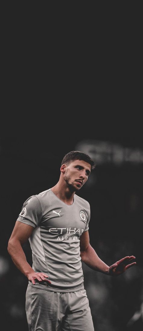 Ruben Dias Man City, Ruben Dias Wallpaper, Defenders Football, Man City Wallpaper, Cool Lock Screen Wallpaper, Ruben Dias, Manchester City Wallpaper, Fc Barcelona Wallpapers, Playlist Covers Photos