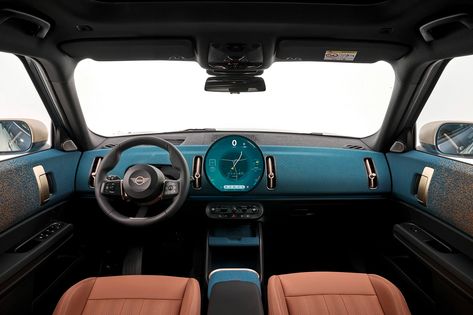 2025 Mini Countryman Breaks Cover As Funky EV And ICE Crossover | CarBuzz Mini Countryman Interior, New Mini Countryman, Mercedes Gla, Mini Cooper Countryman, Cooper Countryman, Cute Blue Wallpaper, Stunning Interior Design, Flush Doors, Compact Suv