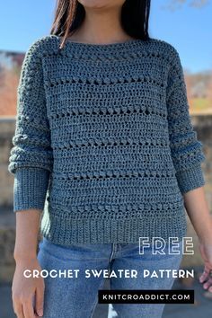 Crochet Jumper Pattern, Crochet Sweater Free, Crochet Sweater Pattern, Crochet Cardigan Pattern Free, Crochet Jumper, Crochet Sweater Pattern Free, Crochet Ladies Tops, Crochet Tops Free Patterns, Crochet Clothes Patterns