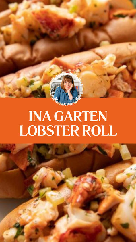 Ina Garten Lobster Roll Joanna Gaines Lobster Rolls, Ina Garten Warm Lobster Roll, Lobster Rolls With Butter, Lobster Roll Side Dish, Lobster Roll Sandwich Recipe, Lobster Salad Recipes, Lobster Salad Recipes Simple, Salad Goat Cheese, Cold Lobster Roll