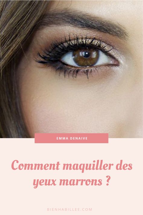 Comment maquiller des yeux marrons ? La question revient souvent, puisque le maquillage des yeux doit avant tout être pensé en fonction de leur couleur.  Bonne nouvelle : les yeux marrons peuvent (presque) tout se permettre. Couleurs froides ou chaudes, fards irisés ou mats, rien n’est vraiment interdit et vous pourrez facilement créer plusieurs looks très différents qui mettront tous votre regard en valeur ! #yeuxmarrons#bienhabillee#maquillerlesyeuxmarrons Morphe 35f, Mary Kay, Huda Beauty, Face Painting, Wedding Makeup, Makeup Tips, Makeup Artist, Eyeliner, Eye Makeup