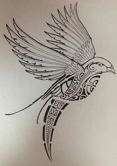 Polynesian Tattoo Meanings, Tattoos Meaning Strength, Polynesian Tattoos Women, Maori Tattoos, Polynesian Tattoo Designs, Maori Tattoo Designs, Bird Sketch, Strength Tattoo, Tattoo Signs