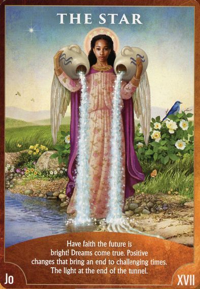 The Star - Card from Angel Guidance Wisdom Tarot Deck Radleigh Valentine, Angel Tarot Cards, Metaphysical Spirituality, Angel Tarot, Angel Oracle Cards, Angel Cards Reading, Angel Guide, Angel Guidance, Oracle Tarot