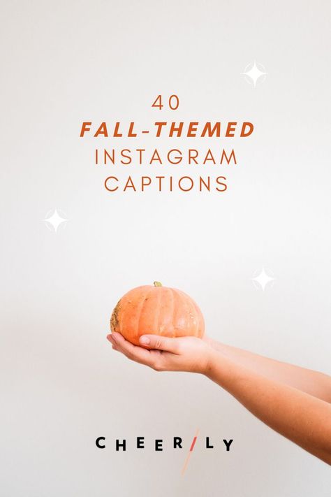 Tell everyone it's sweater weather with our 40 autumn-themed instagram caption puns, only on the Cheerily.co blog 🍁