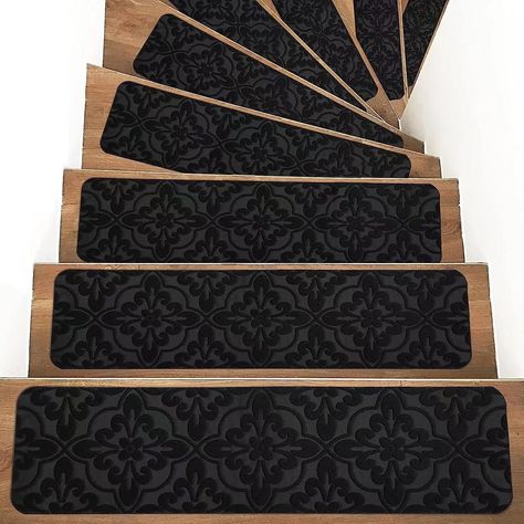 ERMIC Stair Treads Anti Slip Stair Carpet Treads 15 Pack, Non Slip Stair Runner Carpet for Staircases Carpet Treads for Stairs Indoor Stair Pads Mats for Kids Elders and Your Dogs 8 * 30" (floral A) : Amazon.co.uk: Home & Kitchen Carpet Treads For Stairs, Stairs Indoor, Stair Pads, Carpet Treads, Carpet Stair Treads, Stair Carpet, Stair Mats, Runner Carpet, Carpet Padding