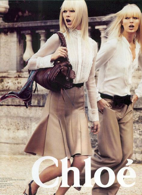 tres chic Bag Editorial, Portrait Advertising, Caroline Winberg, 2000s Editorial, Inventing Anna, 2004 Fashion, Chloe Brand, 90s Film, Commercial Shoot