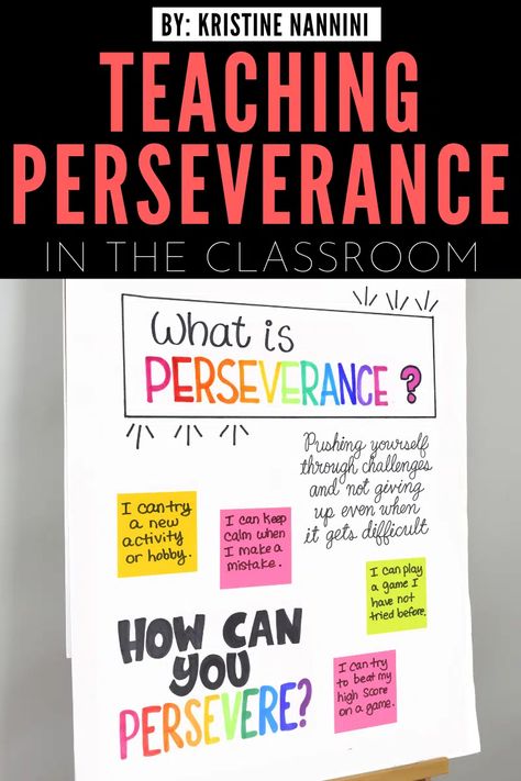 Character Education Perseverance Teaching Activities - Kristine Nannini Perseverance Activities For Kids, Perseverance For Kids, Perseverance Activities, Teaching Social Skills, After School Program, Girls School, Character Education, Teaching Activities, Sunday School Crafts