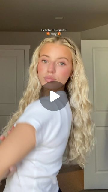 Olivia Dayton on Instagram: "Day 11/15 🎁 heatless waves & braids  • • • #hairhowto #heatlesscurls #holidayhair #braidideas" Olivia Dayton, Olivia Dayton Hairstyle, Heatless Waves, Braided Waves, Heatless Hairstyles, Heatless Curls, Holiday Hairstyles, Hair Waves, Braids