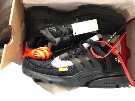 THE 10: Nike Air Presto x Off-White Black Off White X Nike, Air Presto, Nike Air Presto, Black Nike, Air Max Sneakers, Just Do It, Black Nikes, Air Max, Nike Air Max