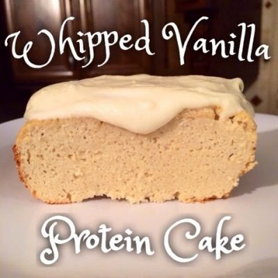 Ripped+Recipes+-+Whipped+Vanilla+Protein+Cake - Moist,+fluffy,+delicious+cake.+Need+I+say+more?+Threw+this+together+for+my+sister,+but+totally+stole+a+piece+for+tasting+purposes.+Probably+my+best+cake+ever.+And+it's+so+simple+to+make! Vanilla Protein Cake, Keto Bakes, Protein Bakes, Protein Cake Recipe, Protein Cakes, Ripped Recipes, Protein Baking, Protein Cake, Protein Brownies