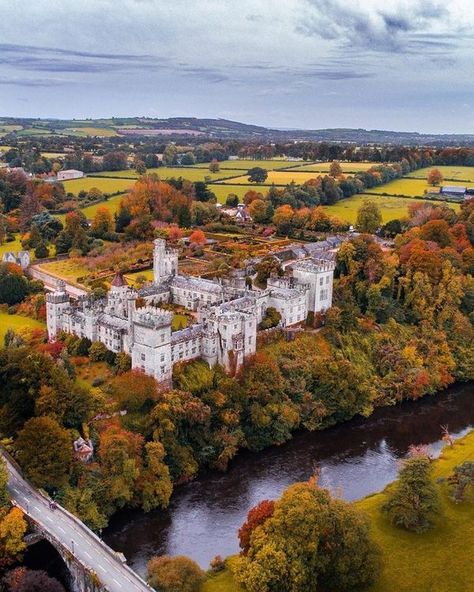 Lismore Castle, Waterford Castle, Bodiam Castle, Waterford Ireland, Images Of Ireland, English Architecture, Irish Castles, Castles In Ireland, Scenic Travel