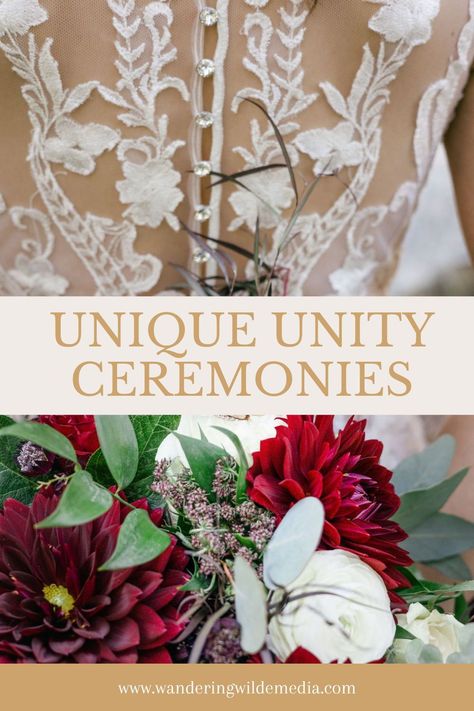 Non-Traditional Unity Ceremonies | Wedding Day Details | Wandering Wilde Media. Unity ceremonies at weddings are a great way to represent the unity of two people. There are different and unique ceremonies that you can perform! See tons of unique wedding ideas, unique wedding unity ceremony, unity ceremony non traditional and elopement unity ceremony. Book Sarah as your wedding photographer at wanderingwildemedia.com. Instead Of Unity Candle Ideas, Christmas Wedding Unity Ideas, Unity Wedding Ideas Unique, Non Traditional Unity Ceremony Ideas, Unique Ceremony Unity Ideas, Rustic Wedding Unity Ceremony Ideas, Unity Rituals Wedding, Alternative To Unity Candle, Wedding Unity Ideas Christian