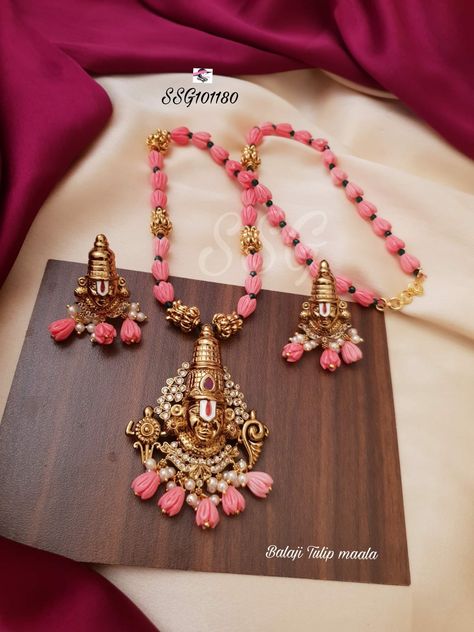 order whatsapp 7680871433 Beats Jewellery, Tulips Design, Tulip Beads, Simple Necklace Designs, Bridal Jewellery Design, Pearl Jewelry Design, Beads Mala, Aesthetic Letters, Beaded Necklace Designs