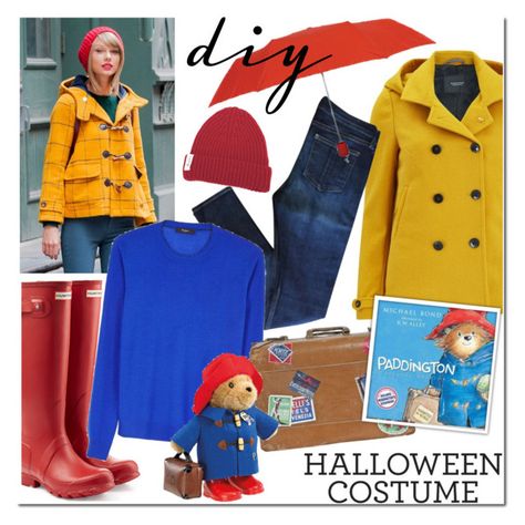 "halloween costume: Paddington Bear" by maria-maldonado ❤ liked on Polyvore featuring Maison Scotch, rag & bone, Hunter, Paul Smith Black Label, Leighton, DIYHalloween and diycostume Paddington Bear Costume, Storybook Characters, Bear Costume, Paddington Bear, Costumes Ideas, Diy Valentines Gifts, Halloween Fashion, Diy Costumes, Paul Smith