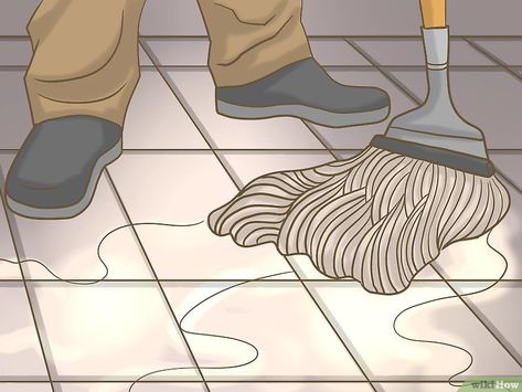 How to Stain Ceramic Tile: 12 Steps (with Pictures) - wikiHow Staining Ceramic Tile Floors, Painting Ceramic Tile Floor, Tile Floor Diy, Tile Stained, Tile Steps, Peel And Stick Tiles, Diy Staining, Painting Tile Floors, Stick Tiles