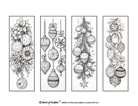 Free Printable Bookmarks Templates, Coloring Bookmarks Free, Bookmarks Coloring, World Of Printables, Free Printable Bookmarks, Candy Cane Christmas Tree, Christmas Bookmarks, Bookmark Printing, Santa Candy