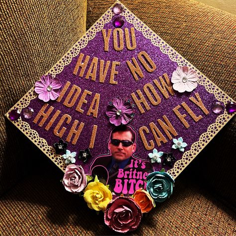 Michael Scott Graduation Cap, Elton John Graduation Cap, The Office Grad Cap Ideas, The Office Graduation Cap Ideas, Graduation Cap Designs Drake, John Mulaney Graduation Cap, The Office Graduation Cap, Nurse Graduation Cap Designs, Nurse Graduation Cap