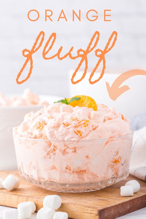 This is one of the easiest mandarin orange dessert recipe. It's a fluffy, creamy and sweet dish that will make you feel happy just looking at it! With a handful of easy ingredients including- whipped topping, canned mandarin oranges and mini marshmallows; all of which can be found in your local grocery store! This easy citrus dessert tastes like sunshine on a gloomy day. Plus, it takes less than 10 minutes to whip up. Give this one a try for an instant mood booster any time of year. Mandarin Orange Dessert Recipes, Cream Jello, Jello Cookies, Orange Fluff, Cookies Fruit, Cool Whip Desserts, Orange Dessert, Citrus Desserts, Popular Desserts Recipes