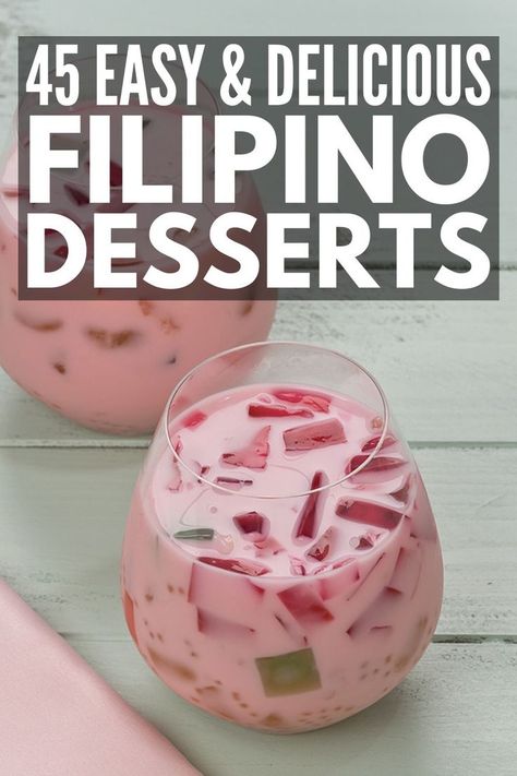 Pilipino Recipe Filipino Desserts, Pinoy Dessert Recipe, Easy Filipino Potluck Dishes, Filipino Desserts Recipes Philippines, Easy Filipino Desserts, Taho Filipino Dessert, Filipino Cookbook, Filipino Food Party, Pilipino Food Recipe