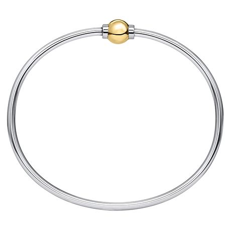 Sterling Silver & 14K Yellow Gold Clad Ball Bracelet from Cape Cod Jewlery Cleaner, Threaded Bracelet, Cape Cod Bracelet, Locket Bracelet, Cuff Bracelets Handmade, Oil Diffuser Bracelet, Essential Oil Diffuser Bracelet, Thread Bracelets, Wire Bangles