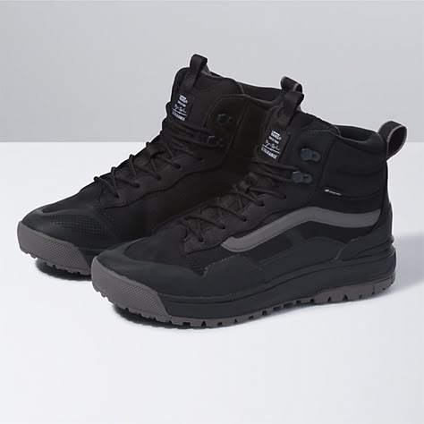 Bryan Iguchi Ultrarange Exo Hi MTE Gore-Tex Dw | Shop At Vans Vans Ultrarange, Mens Boots Casual, Mens Shoes Black, Mens Casual Dress Outfits, Mens Boots Fashion, Sneakers Men Fashion, Gore Tex, Vans Shoes, Boots Black