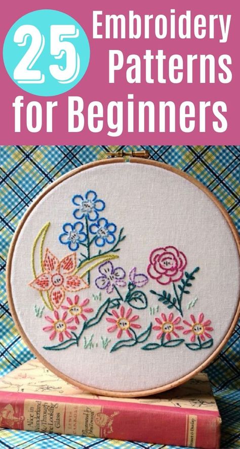 25 Easy Embroidery Projects For Beginners With Free Patterns are just what you need to get started with this fun craft. Tons of beginner cross stitch patterns on this list that result in beautiful wall hangings and samplers! #embroidery #crossstitch #embroiderypattern #hobby #embroideryfloss Nature Embroidery Patterns Free, Cross Stitch Beginner Pattern Free, Sashiko Patterns Free, Embroidery Inspiration On Clothes, Floral Hand Embroidery Patterns Free, Free Beginner Embroidery Patterns, Beginning Embroidery Patterns, Easy Embroidery For Beginners Patterns, Embroidery Transfers Free Printable