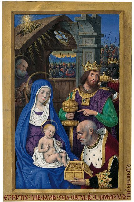 Three Magi, The Three Wise Men, Roi Mage, Madonna Art, Catholic Images, Christian Traditions, Book Of Hours, Three Wise Men, Medieval Manuscript