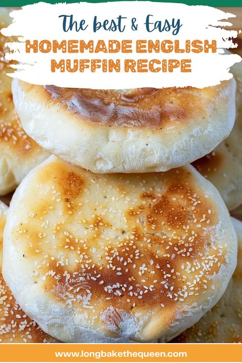 Homemade English Muffin Recipe English Muffins Bread Machine, English Muffin Recipe, Joy Of Baking, English Muffin Recipes, Homemade English Muffins, Brunch Spread, English Muffins, Homemade Chili, Muffin Recipe