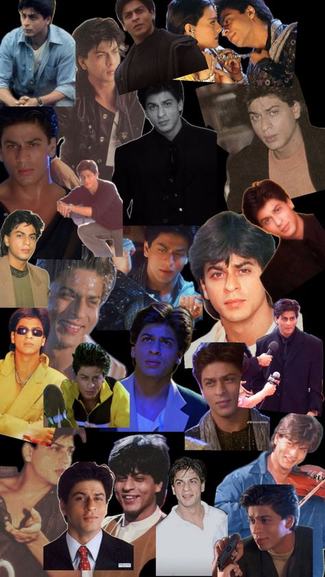 Aesthetic srk collage Srk Collage, Srk Wallpaper, Bollywood Wallpaper, Vintage Bollywood Aesthetic, Wallpaper Collage, Vintage Bollywood, Shah Rukh Khan, Beautiful Landscape Wallpaper, Shahrukh Khan