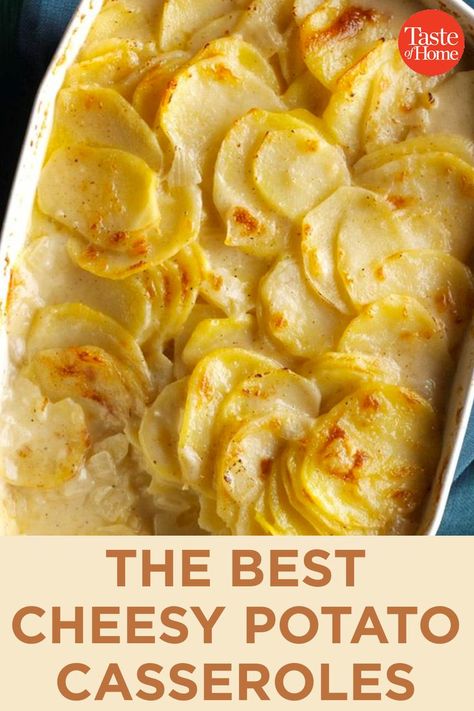 Potatoe Cheese Casserole, Cheesy Potato Casserole Recipes, Baked Cheesey Potatoes, Cheesy Potato Casserole Real Potatoes, Potato Casserole With Real Potatoes, Homemade Cheesy Potatoes, Cheesy Potatoes With Real Potatoes, Oven Cheesy Potatoes, Potato Caserole