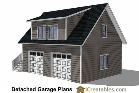 24x28 garage plans with apartment right - 536 square feet Rinnovo Garage, Car Garage Plans, House Plans With Garage, Above Garage Apartment, Garage Apartment Floor Plans, Shed Design Plans, Garage With Living Quarters, Garage Plans With Loft, 2 Car Garage Plans