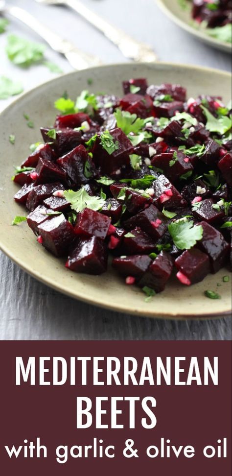 Canned Beets Recipe, Beet Recipes Healthy, Garlic And Olive Oil, Beet Salad Recipes, Beet Recipes, Mediterranean Salad, Glutenfree Dairyfree, Easy Salad Recipes, Healthy Vegetables