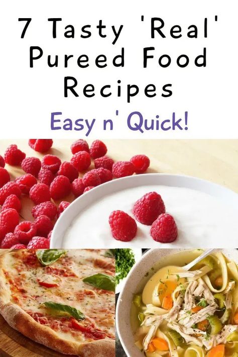 Pureed Food Recipes For Dysphagia, Pureed Recipes For Adults, Pureed Breakfast Ideas, Puree Food Recipes, Healthy Pureed Food Recipes, Pureed Food Recipes For Adults Dinners, Pureed Protein Recipes, Pureed Desserts, Pureed Meals For Adults