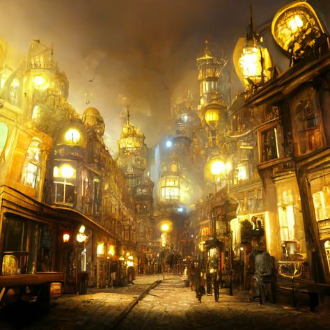 Steam Punk City, Vintage Futurism, Steampunk City, Surealism Art, Urban Fiction, My Fantasy World, Cyberpunk City, Fantasy City, Fantasy Castle