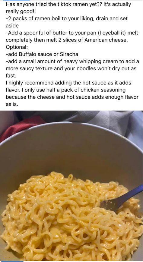 Ramen Noodle Hacks Cheese, Ramon Noodles Recipes Easy, Chicken Ramen Noodle Hacks, Upgraded Ramen Noodles, Ramen Noodle Recipes Tik Tok, How To Make Ramen Noodles Better, Fancy Ramen Recipes, Creamy Ramen Noodle Recipes, Cheese Ramen Noodles