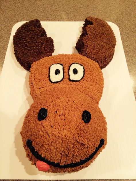 Moose cake Moose Birthday, Moose Cake, Toddler Birthday Cakes, Moose Decor, Toddler Birthday, Durban, Birthday Cake Kids, Buttercream Cake, Cupcakes Decoration