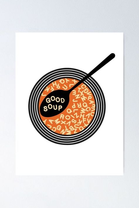 Good Soup Meme TikTok | Adam Driver Meme | Tiktok Meme | Alphabet Soup | Redbubble Poster Soup Cartoon, Soup Drawing, Soup Poster, Soup Illustration, Abc Soup, Soup Art, Alphabet Pasta, Good Soup, Hamburger Soup