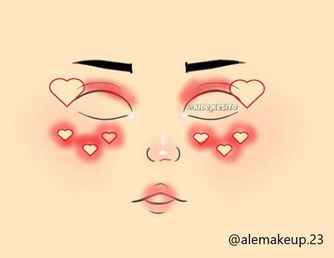 Heart Stencil Makeup, Eye Makeup Heart, February Makeup, Broken Makeup, Tape Makeup, Heart Makeup, Makeup Charts, Makeup Morphe, Bold Makeup Looks