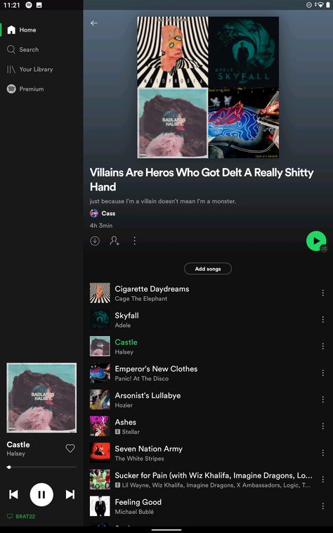 Song Recommendations Apple Music, Villain Playlist, Slytherin Playlist, 80s Music Playlist, Playlist Vibes, Spotify Ideas, Book List Must Read, Songs List, Song Memes